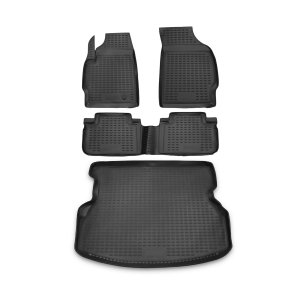 Mazda Tribute Floor-Trunk Mats - Omac - 3D - Black - '08-'11 Mazda Tribute Floor-Trunk Mats - Omac - 3D - Black - '08-'11